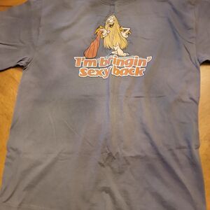 Hot-topic Men's Grey and Burgundy T-shirt